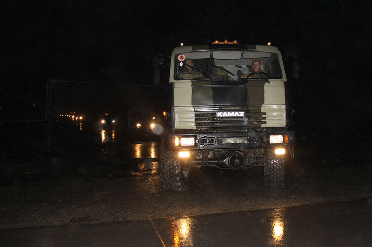 Troops redeployed at night during Azerbaijani Army exercises [PHOTO/VIDEO]