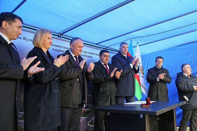 Foundation laid for Cultural Education Center in Moldova with Heydar Aliyev Foundation's sponsorship [PHOTO]