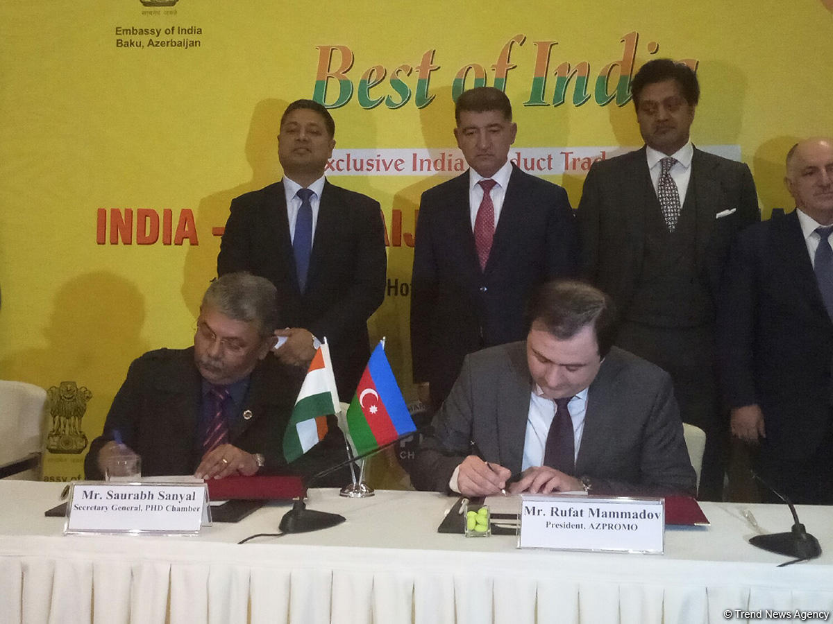 Azerbaijan, India sign MoUs