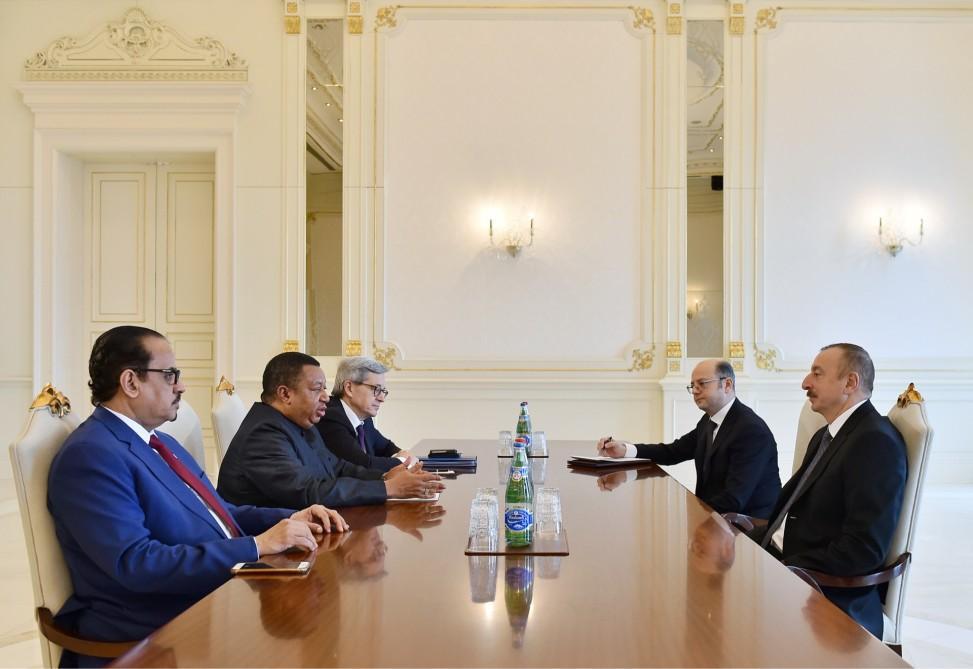 Azerbaijani president receives delegation led by Secretary General of the OPEC [UPDATE]