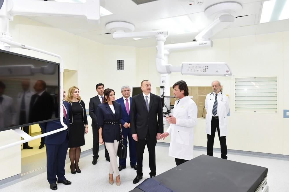 Azerbaijani president, first lady attend opening ceremony of Bona Dea Int'l Hospital [PHOTO]