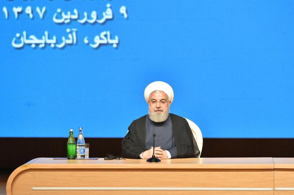 Rouhani: Azerbaijan’s security – Iran’s security, Azerbaijan’s development – Iran’s development [UPDATE]