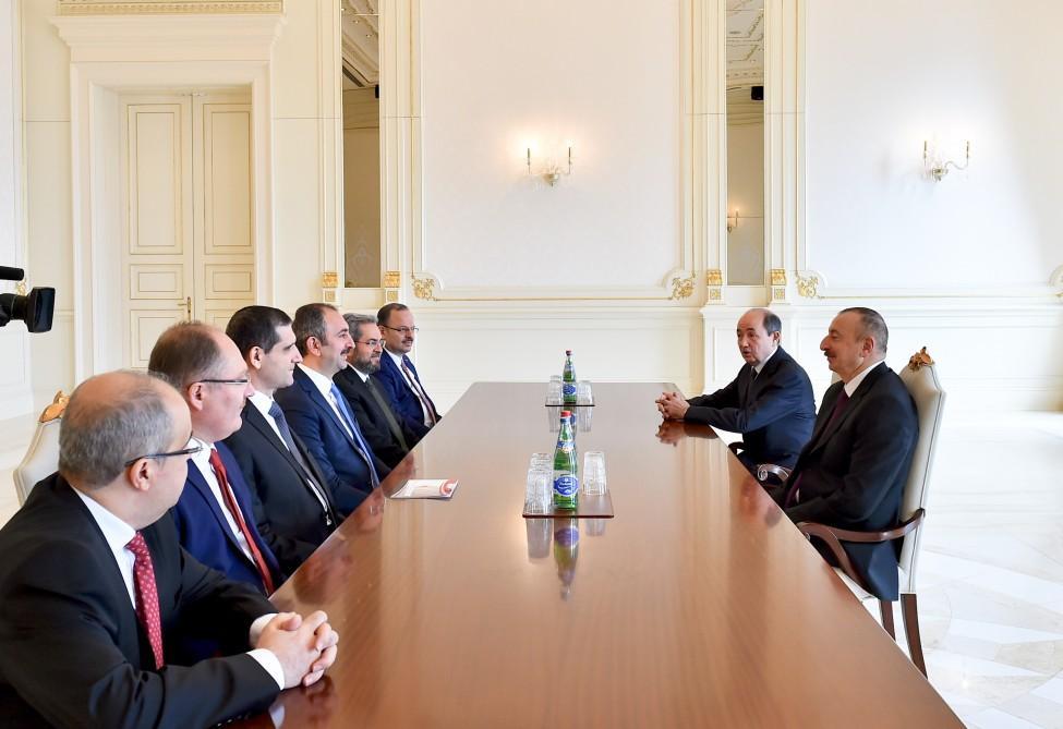 President Aliyev receives Turkish justice minister [UPDATE]