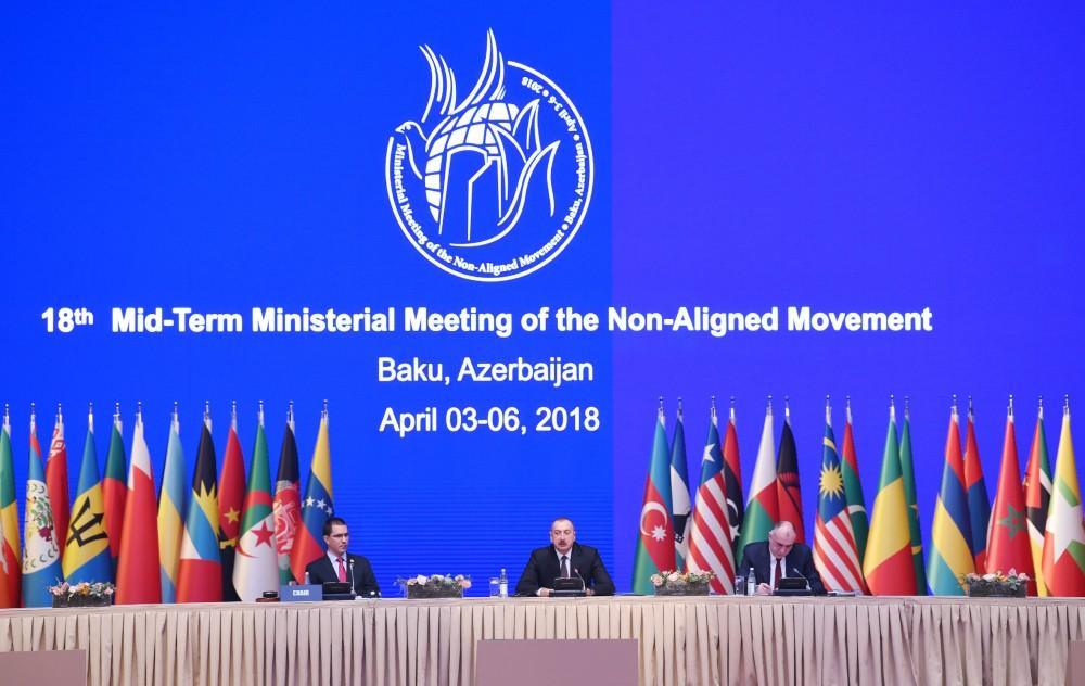 President Aliyev attends Non-Aligned Movement Mid-Term Ministerial Conference in Baku [PHOTO]