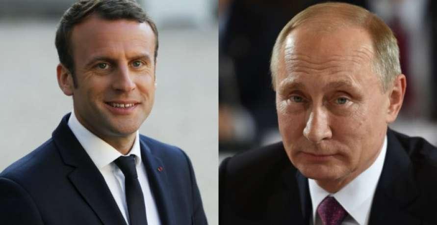 Putin, Macron discuss Syrian crisis