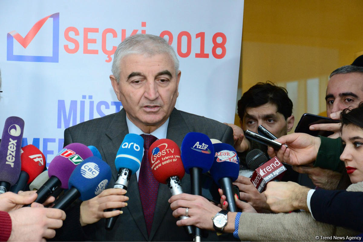 Chairman of Azerbaijani CEC talks on OSCE ODIHR's activities to monitor presidential election