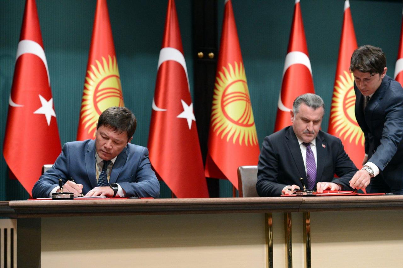 Turkey, Kyrgyzstan sign joint documents on cooperation