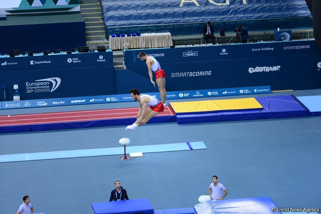 Azerbaijan’s Grishunin, Aghamirov reach finals at European Championships in Baku