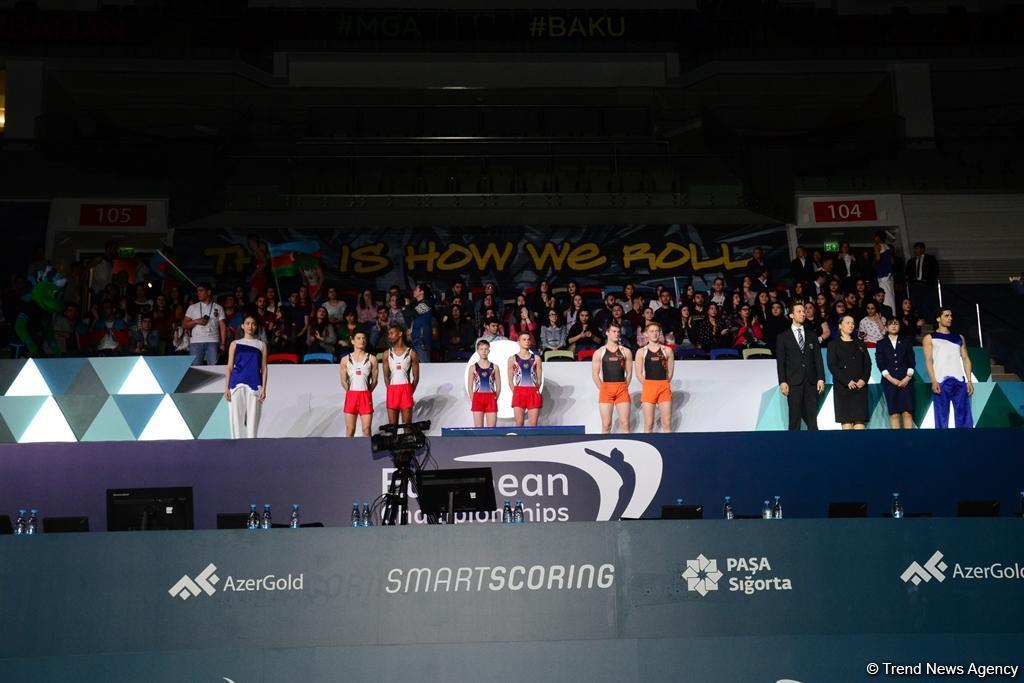 Awards presented to winners of 26th European gymnastics championship in Baku [PHOTO]