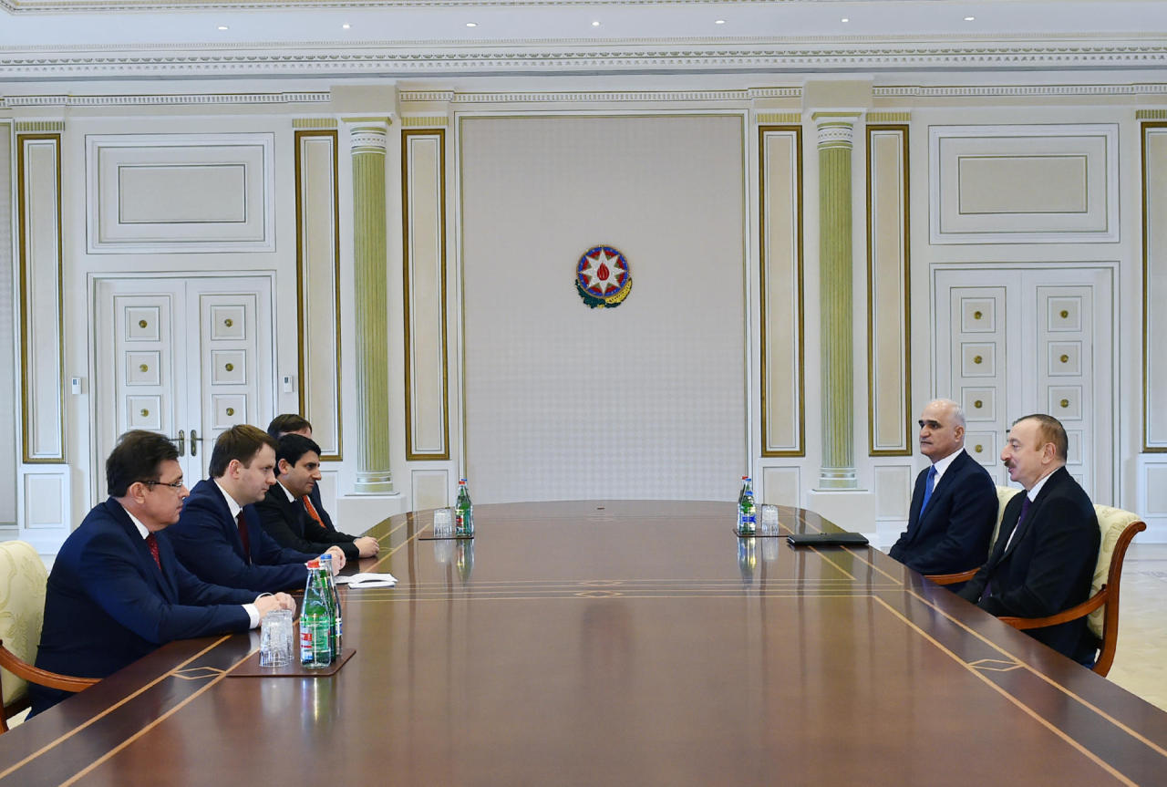 President Aliyev receives Russian minister of economic development