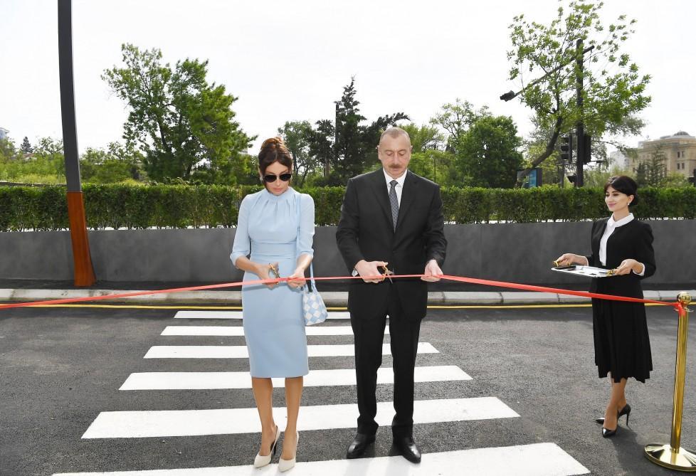 Azerbaijani president, First Lady attend opening of new building of Heydar Aliyev Modern Educational Complex [PHOTO]