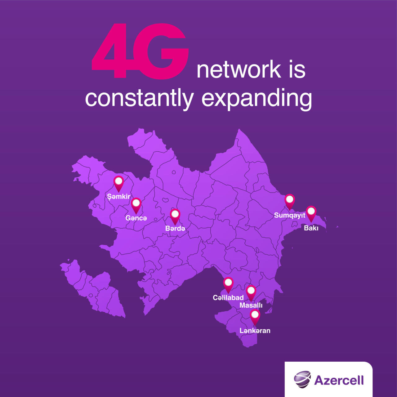 Azercell’s 4G now for Azerbaijan’s Masalli, Jalilabad residents