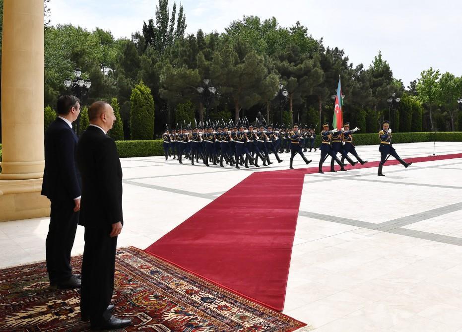 Official welcome ceremony held for Serbian President Aleksandar Vucic ...