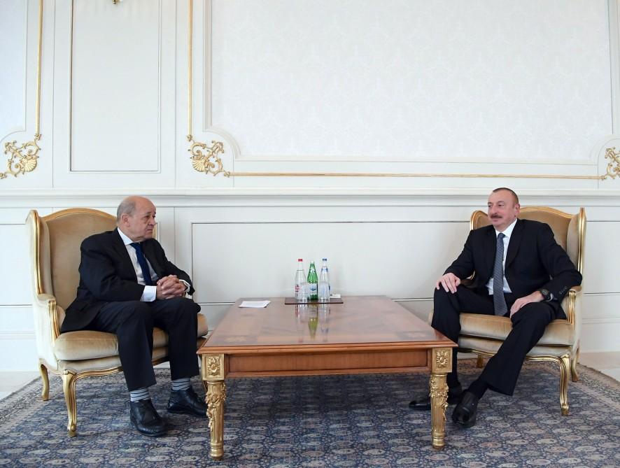 President Aliyev receives French FM [UPDATE]