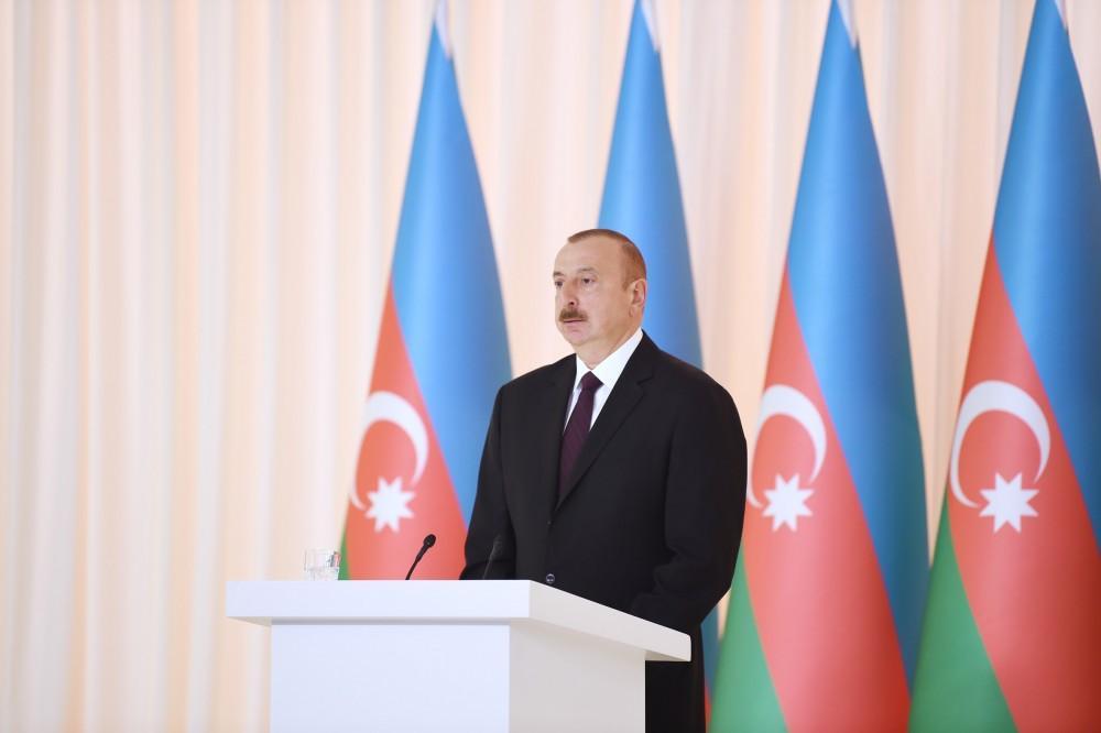 President Aliyev: Establishment of Azerbaijan Democratic Republic is historical event