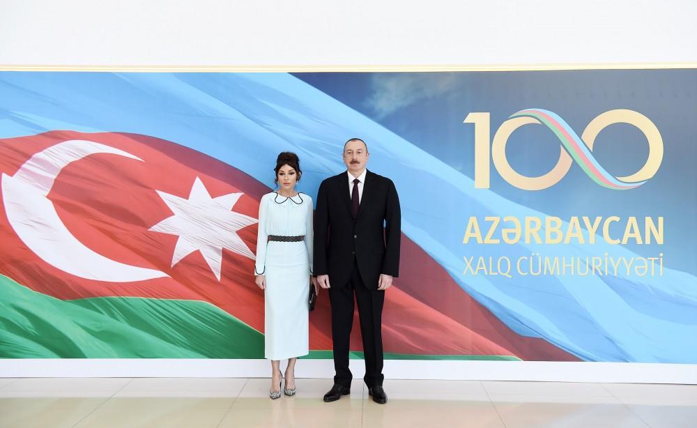 President Ilham Aliyev, First Lady Mehriban Aliyeva attend official reception on occasion of 100th anniversary of ADR [PHOTO]