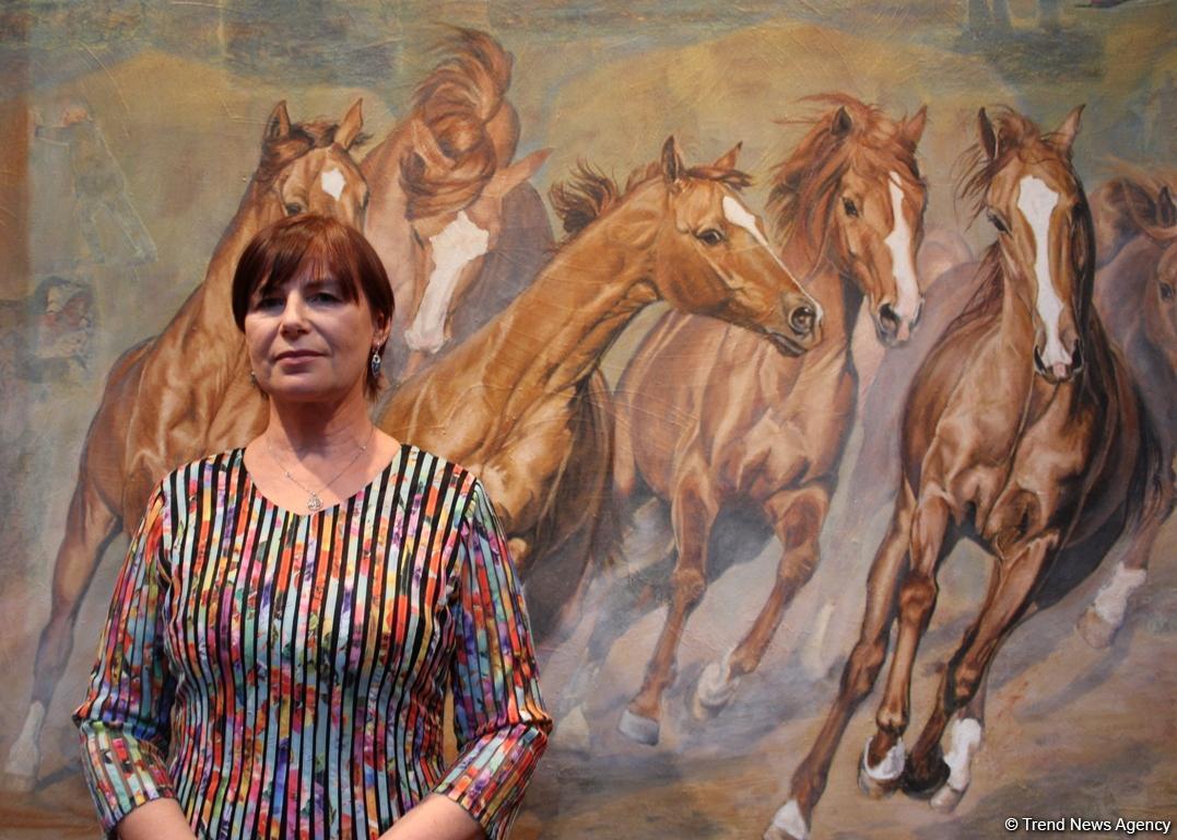 Karabakh horses through eyes of Latvian artist [PHOTO]