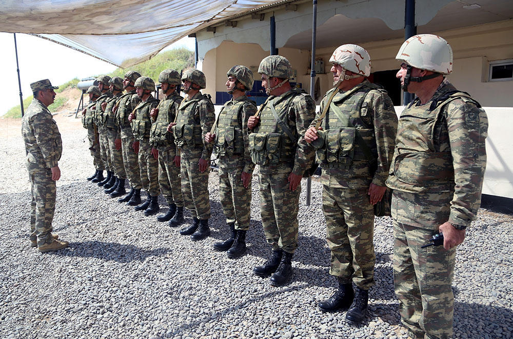 Azerbaijan's Defense Minister visits frontline units [PHOTO]
