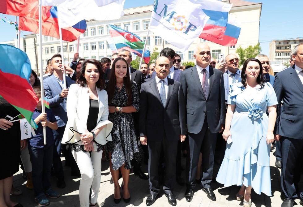 Heydar Aliyev Foundation VP Leyla Aliyeva attends opening of Azerbaijan Business Center in Astrakhan [PHOTO]