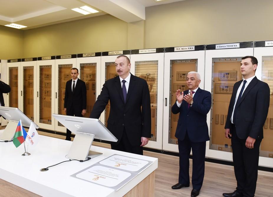 President Aliyev inaugurates Dalimammadli substation in Goranboy [PHOTO]