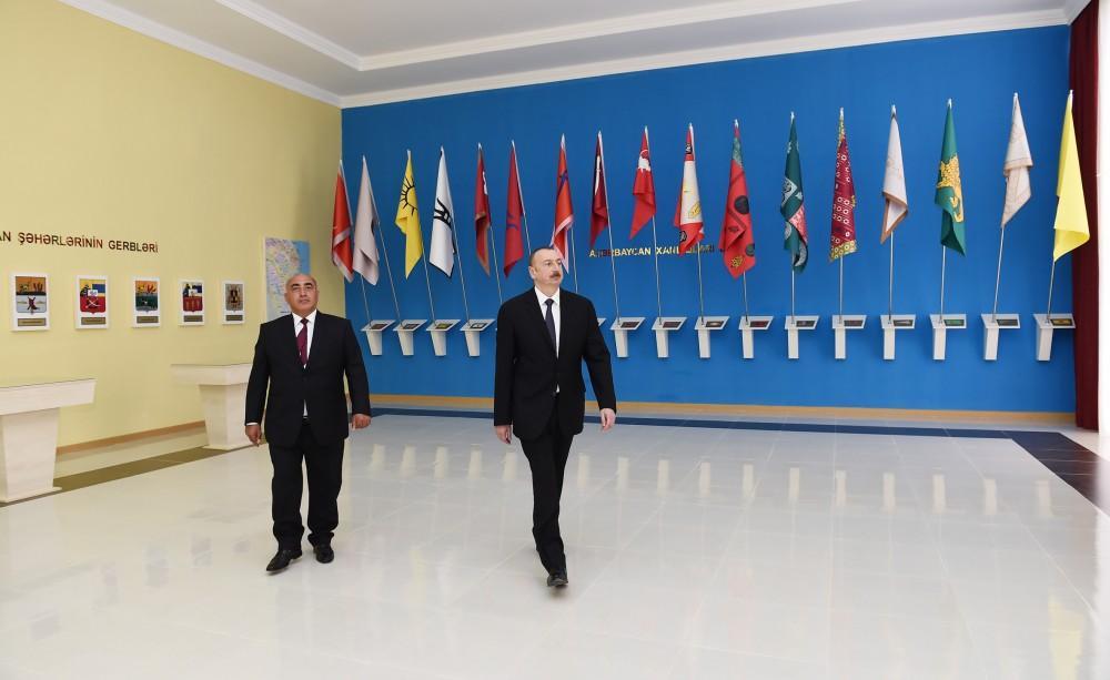 President Aliyev attends opening of Flag Museum in Goranboy