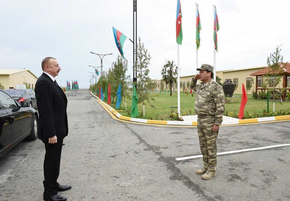 Supreme Commander-in-Chief Ilham Aliyev views Defense Ministry’s military campus [PHOTO]