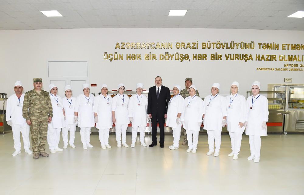 Supreme Commander-in-Chief Ilham Aliyev views Defense Ministry’s military campus [PHOTO] - Gallery Image