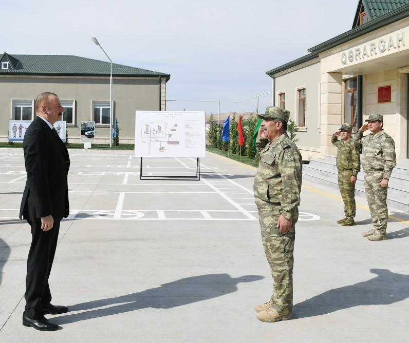President Aliyev attends opening of Defense Ministry’s military unit [PHOTO]