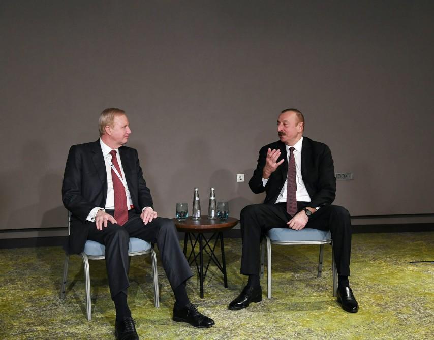 President Aliyev meets BP CEO Robert Dudley in Eskisehir