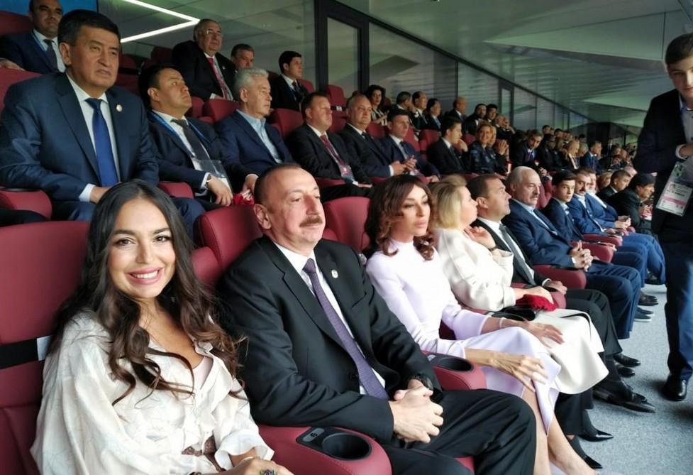 President Aliyev, First Lady attend opening ceremony of 2018 FIFA World Cup in Moscow [PHOTO]
