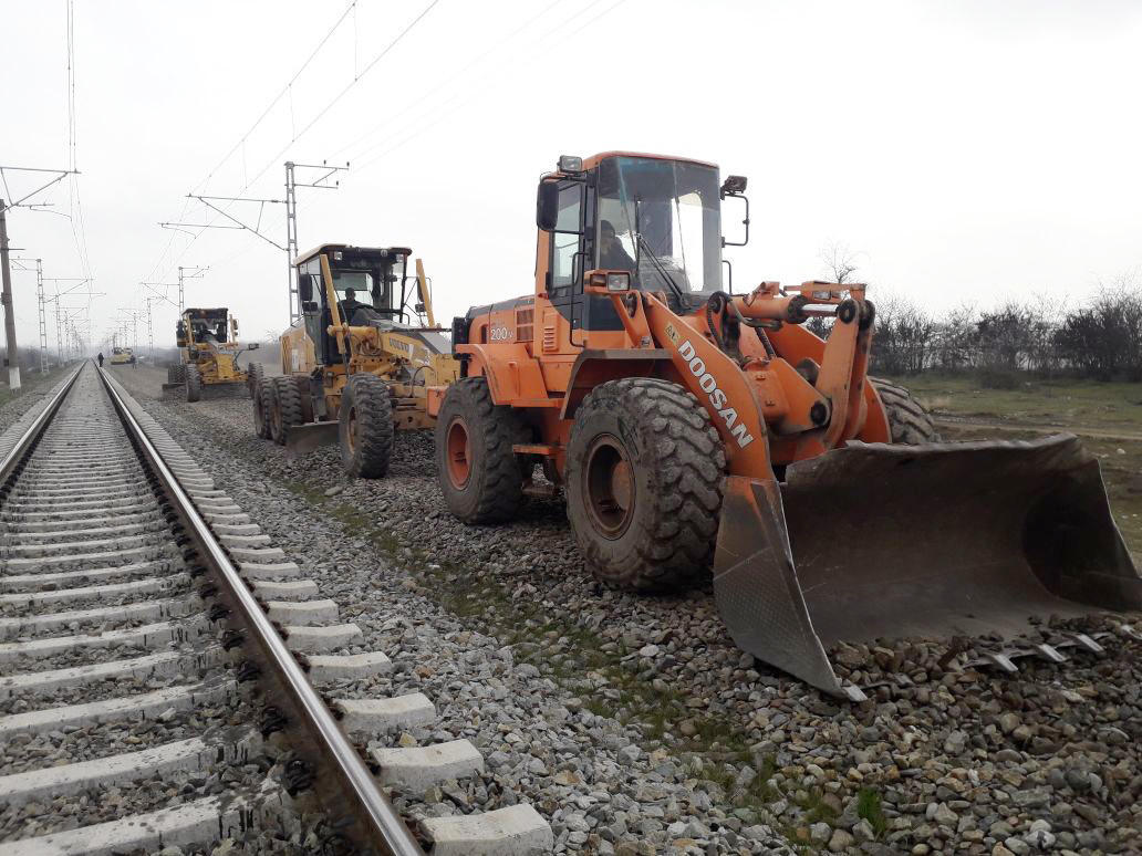 Overhaul underway at 2 railway stations in Azerbaijan [PHOTO]