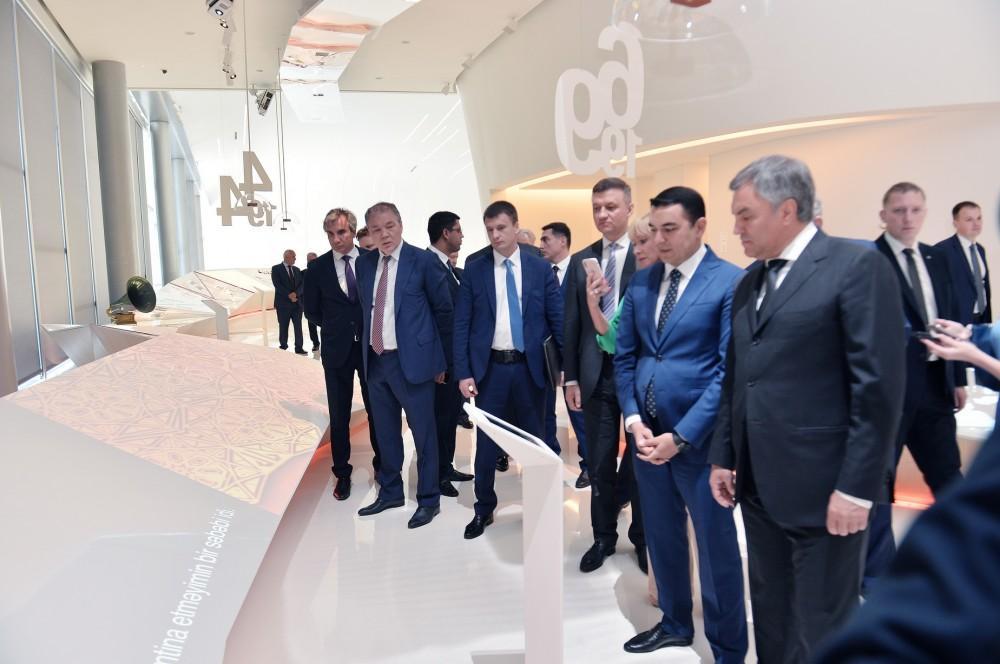 Chairman of Russian State Duma visits Heydar Aliyev Center [PHOTO]