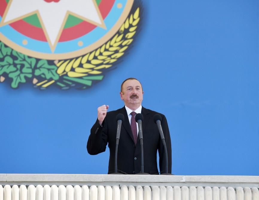 President Aliyev: April battles dispelled myth created by Armenia about its army