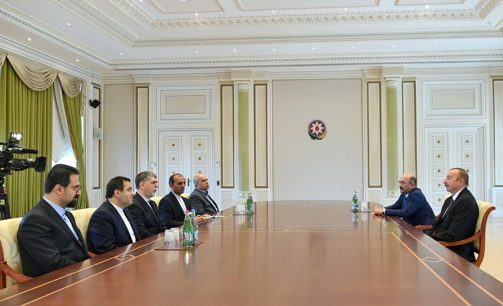 President Aliyev receives delegation led by Iran`s minister of culture and Islamic guidance [UPDATE]