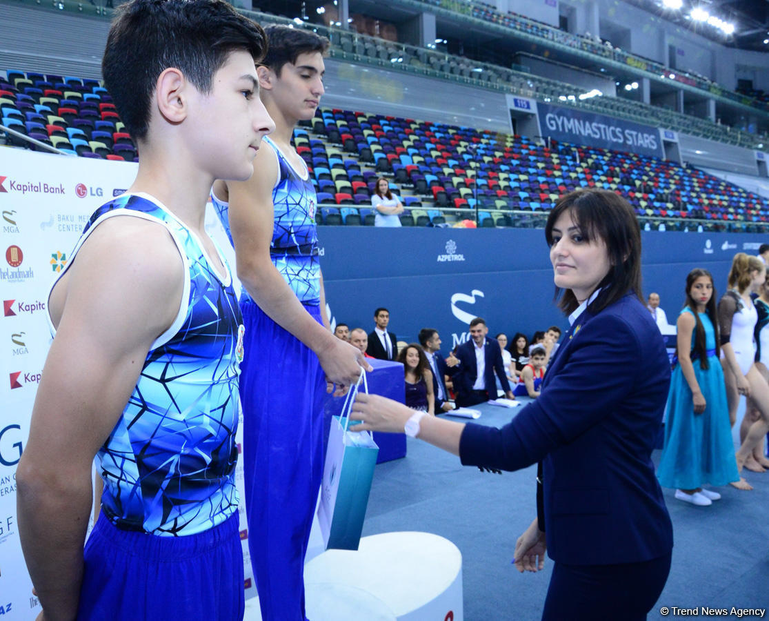 Winners of men's and women's gymnastics championships awarded in Baku [PHOTO]