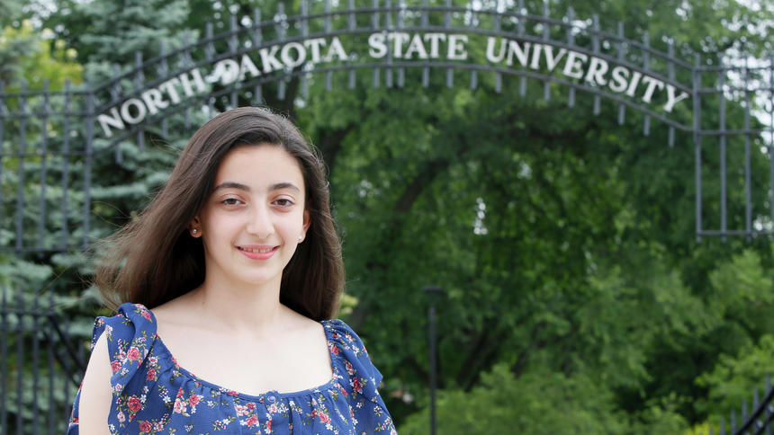 Azerbaijani student advanced math at NDSU