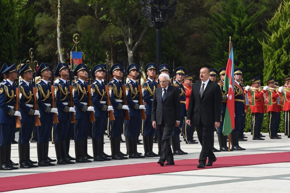 Official welcoming of President of Italy held in Baku [PHOTO]
