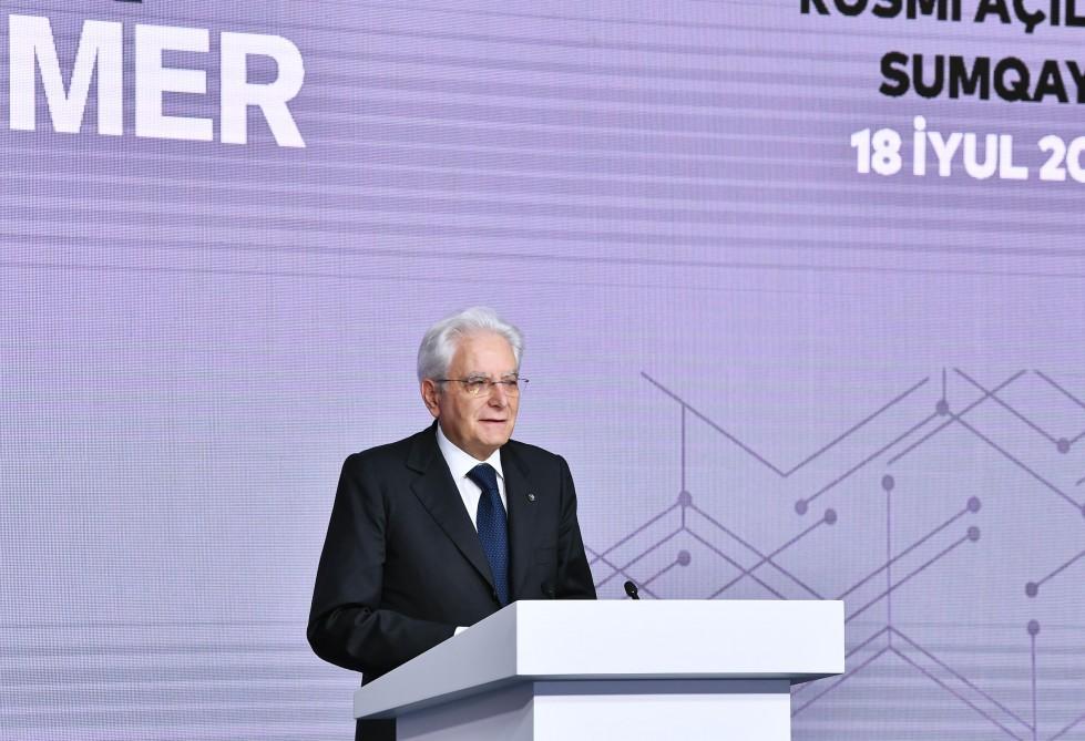 Sergio Mattarella: Co-op between Azerbaijan, Italy has high potential