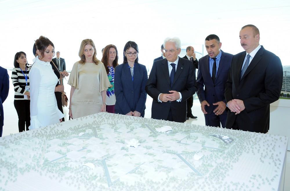 Presidents of Azerbaijan, Italy review exhibition in Heydar Aliyev Center [PHOTO]