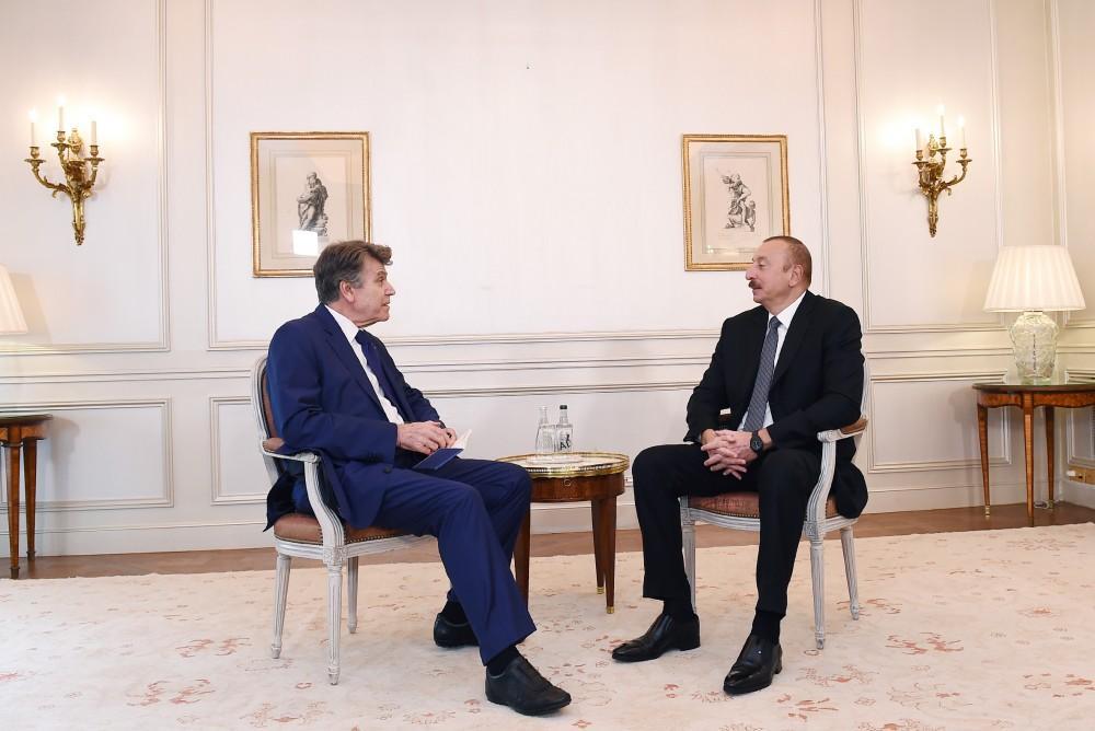 Ilham Aliyev meets executive chairman of Institute for Int’l Relations of France