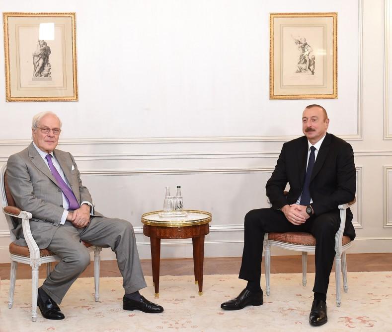 President Ilham Aliyev meets with Chairman of Rothschild and Co company in Paris