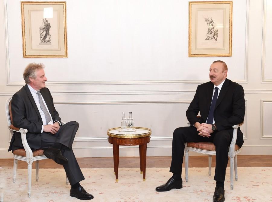 President Ilham Aliyev meets with Chief VP of Thales International