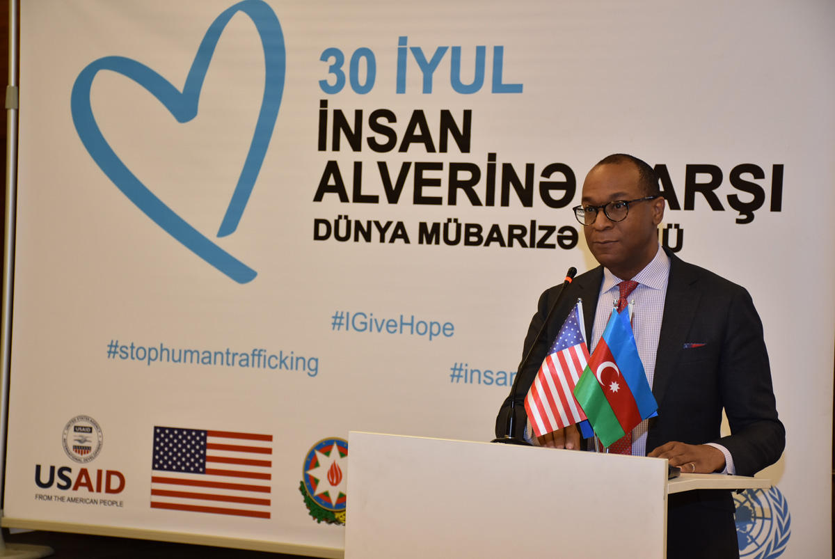 US Chargé D’affaires opens conference marking World day against trafficking in persons [PHOTO]