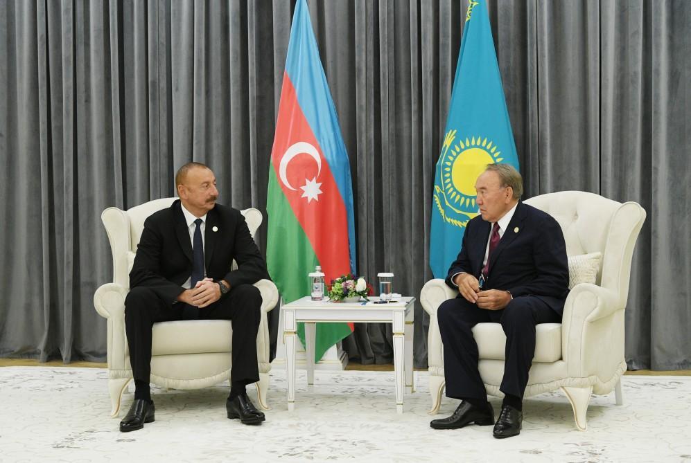 President Ilham Aliyev met with Kazakh President Nursultan Nazarbayev in Aktau