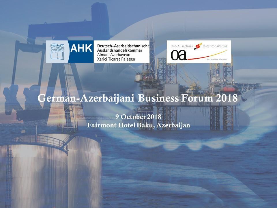 Baku to host German-Azerbaijani Business Forum