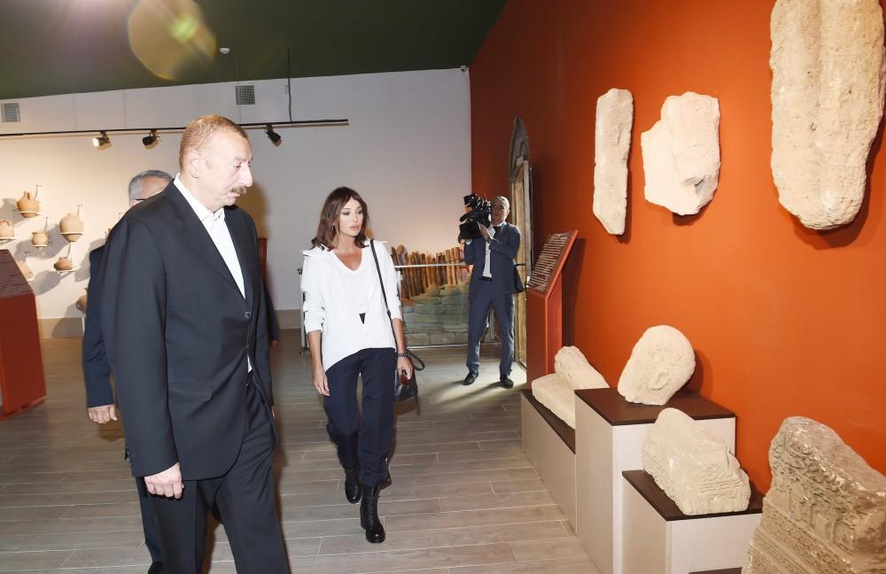 Azerbaijani president, First Lady attend opening of Damirchi Archaeology Museum in Shamakhi [PHOTO]