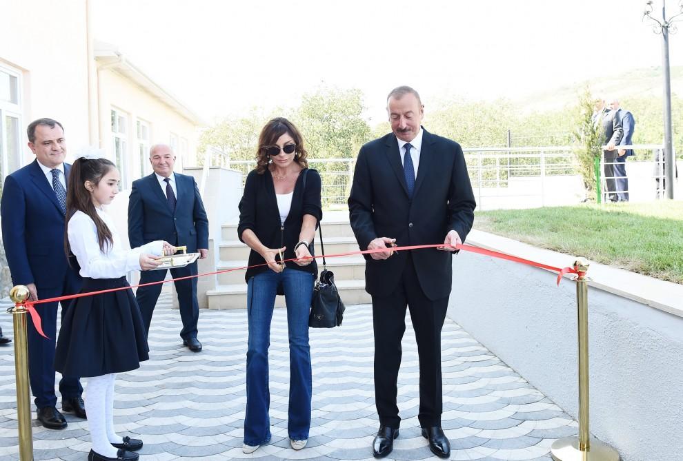 President Ilham Aliyev, First Lady Mehriban Aliyeva attend opening of Meysari village secondary school in Shamakhi [PHOTO]