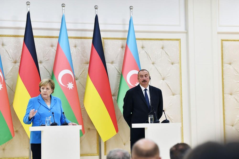 Germany can take part in all spheres of economy desired by Azerbaijan: Angela Merkel