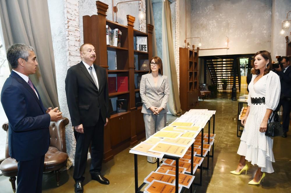 President Ilham Aliyev, First Lady Mehriban Aliyeva attend opening of Baku Book Center [UPDATE]