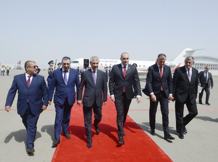 Georgian PM arrives in Azerbaijan [PHOTO]